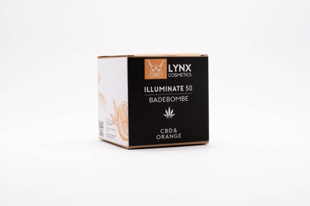 LYNX - Kula do kąpieli CBD (100mg) CBD - 140g Pomarańcza & Grejpfrut