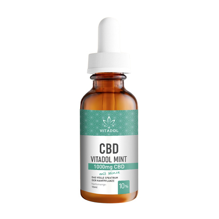 Vitadol Miętowy - Organiczny olej CBD 10% (1000mg) - 10ml