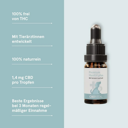 Olej konopny CBD dla psów CBD Vital 10 ml 4,2%