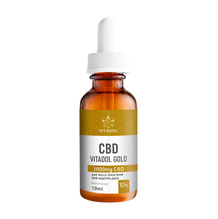 Vitadol Gold - Organiczny olej CBD 10% (1.000mg) - 10ml